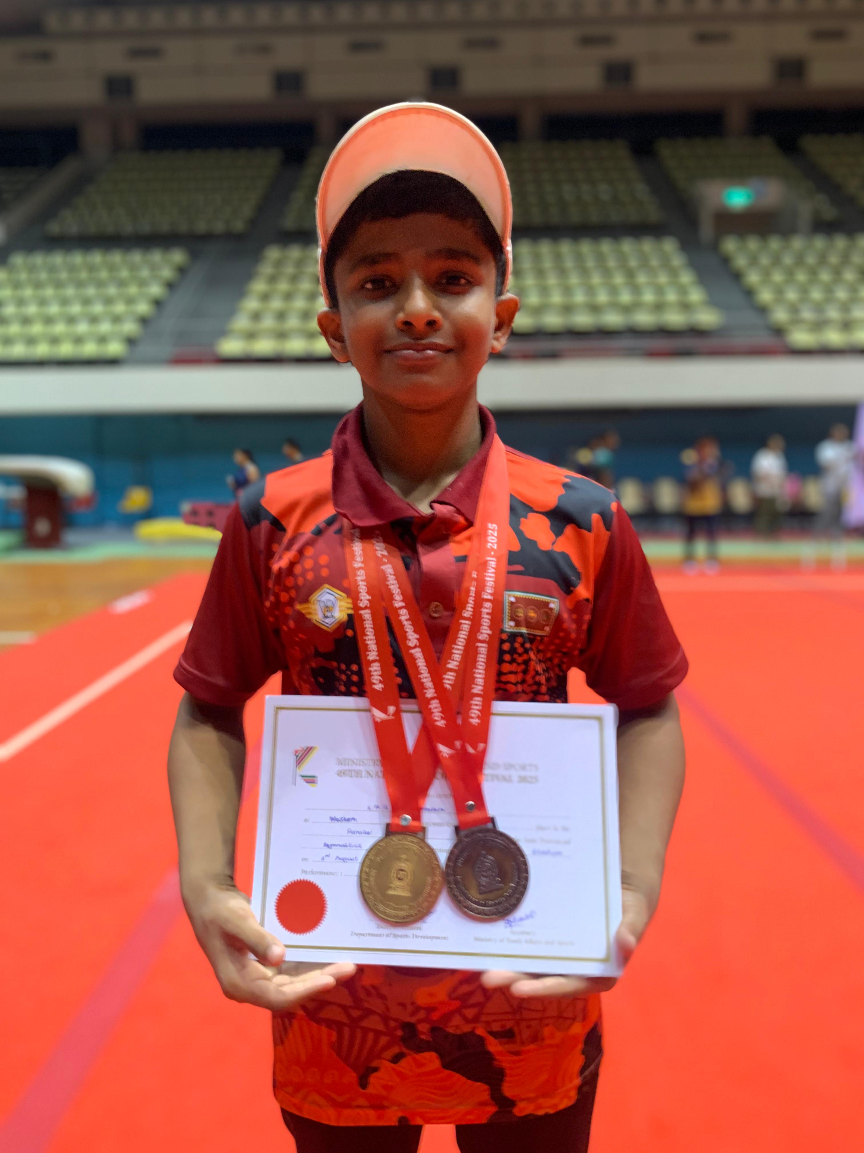 Breaking Boundaries: Sukith and Western Province Dominate Gymnastics at National Sports Festival