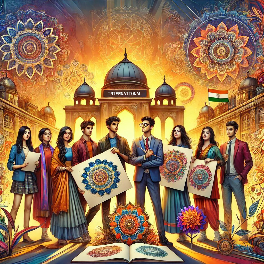 Ananda College Students Shine at International Art Competition in India