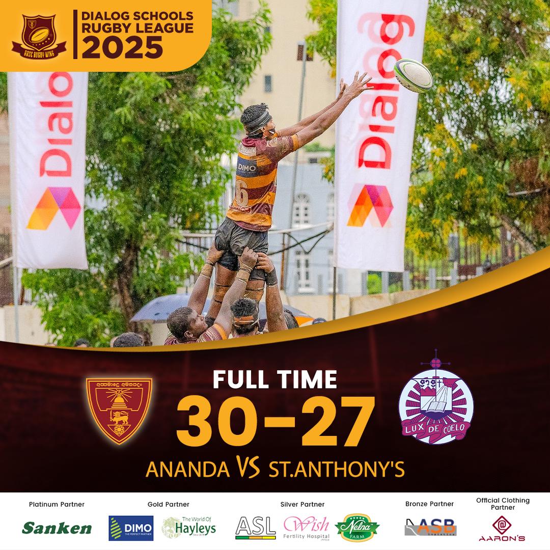 Ananda College Records Thrilling Comeback Victory in Inter-School Division-A Rugby Clash